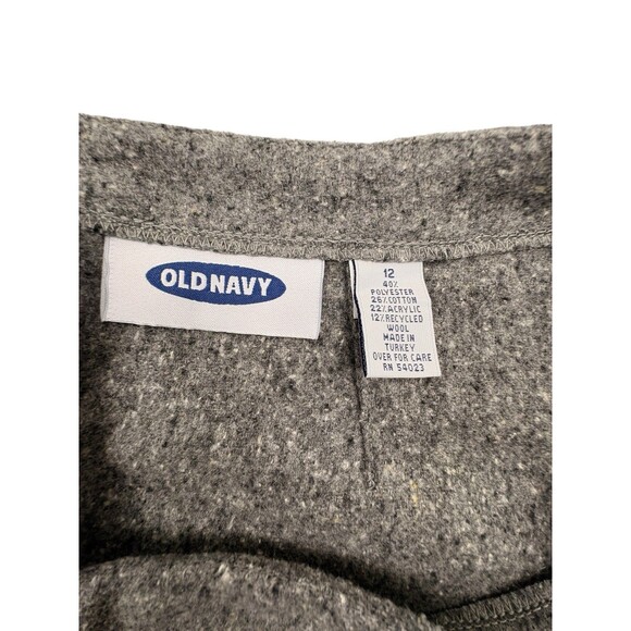 NWT Old Navy Gray Wool Blend Felted Knit Pencil Skirt Work Office Minimalist 12 - Picture 2 of 13